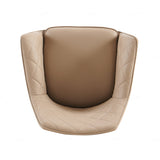 Azure PU Leather Swivel Dining Chairs With Black Metal Base - Pairs - 2 Colours