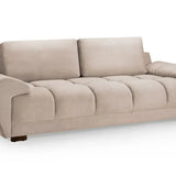Zara Bubble Mocha Plush Velvet 3 Seater Sofa