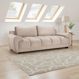 Zara Bubble Mocha Plush Velvet 3 Seater Sofa