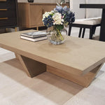 Cassis Coffee Table Grey/Taupe Coloured Oak Veneer-Esme Furnishings