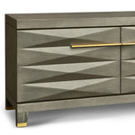 Cassis Media Unit with Gold Handles-Esme Furnishings