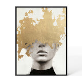 Berkeley Designs Large Abstract Design Oil on Canvas 39 with a Black Frame - Belmont Interiors