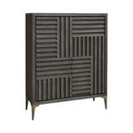 Kyoto Textured Dry Grey Oak Cabinet-Esme Furnishings