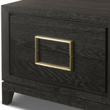 Berkeley Designs Lucca 2 Drawer Bedside Cabinet In Brown