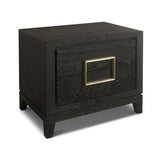 Berkeley Designs Lucca 2 Drawer Bedside Cabinet In Brown