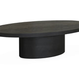 Lugano Textured Dark Oak Coffee Table-Esme Furnishings