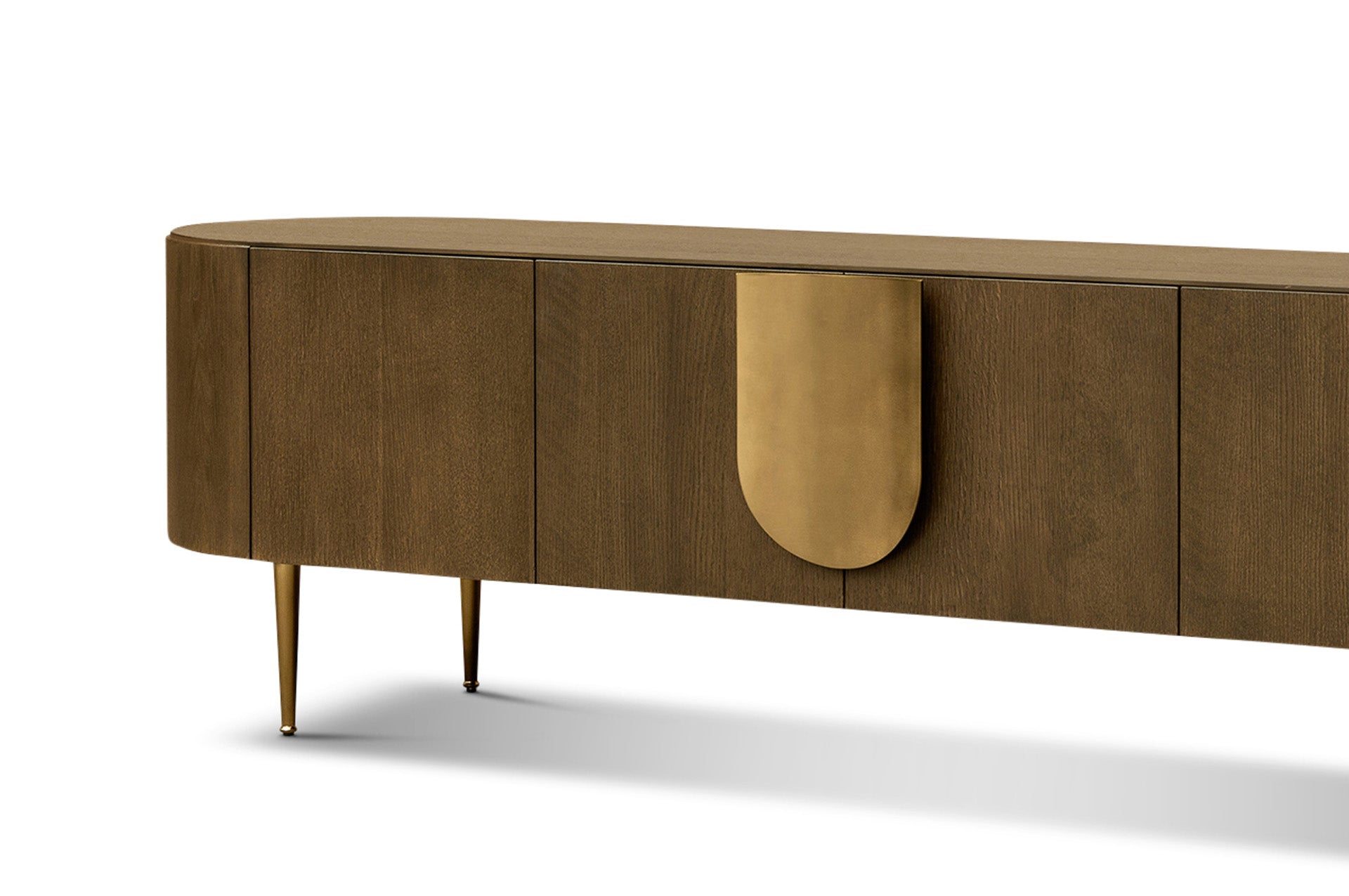 Berkeley Designs Napa Media Caramel Oak & Bronze TV Unit