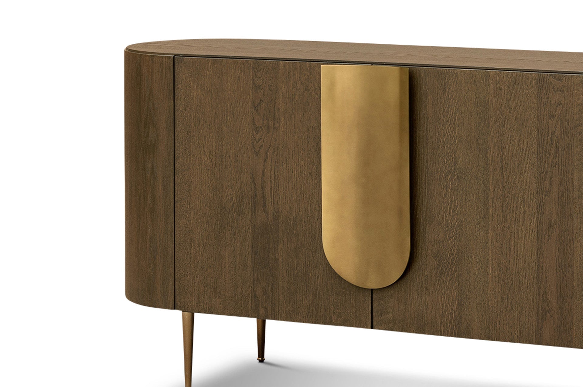 Berkeley Designs Napa 2 Door Sideboard Caramel Oak & Bronze