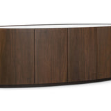 Berkeley Designs Phuket Walnut Curved 4 Door Sideboard