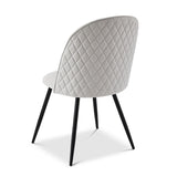 Berkeley Designs Soho Dining Chair in Cream Velvet – Set of 2