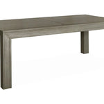 Lucca Textured Grey/Taupe Oak Dining Table-Esme Furnishings