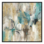 Large Abstract Oil on Canvas 01 with a Black Frame-Esme Furnishings