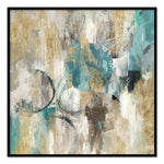 Berkeley Designs Large Abstract Oil on Canvas 01 with a Black Frame - Belmont Interiors