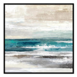 Large Abstract Oil on Canvas 02 with a Black Frame-Esme Furnishings