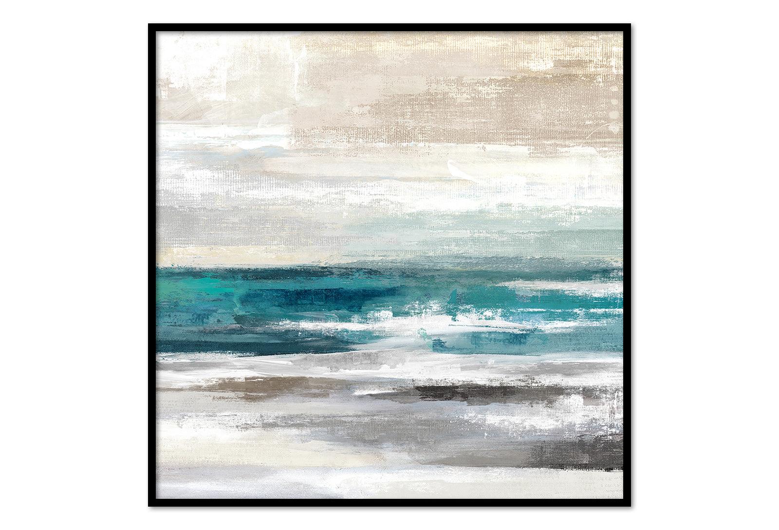 Large Abstract Oil on Canvas 02 with a Black Frame-Esme Furnishings