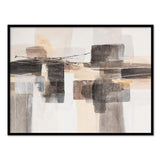 Berkeley Designs Large Modern Oil on Canvas 03 with a Black Frame - Belmont Interiors