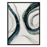 Berkeley Designs Palette Knife Textures Oil on Canvas 04 with a Black Frame - Belmont Interiors