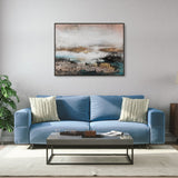 Berkeley Designs Palette Knife Textures Oil on Canvas 05 with a Black Frame - Belmont Interiors