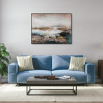 Palette Knife Textures Oil on Canvas 05 with a Black Frame-Esme Furnishings