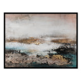 Berkeley Designs Palette Knife Textures Oil on Canvas 05 with a Black Frame - Belmont Interiors