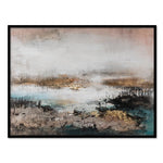 Palette Knife Textures Oil on Canvas 05 with a Black Frame-Esme Furnishings