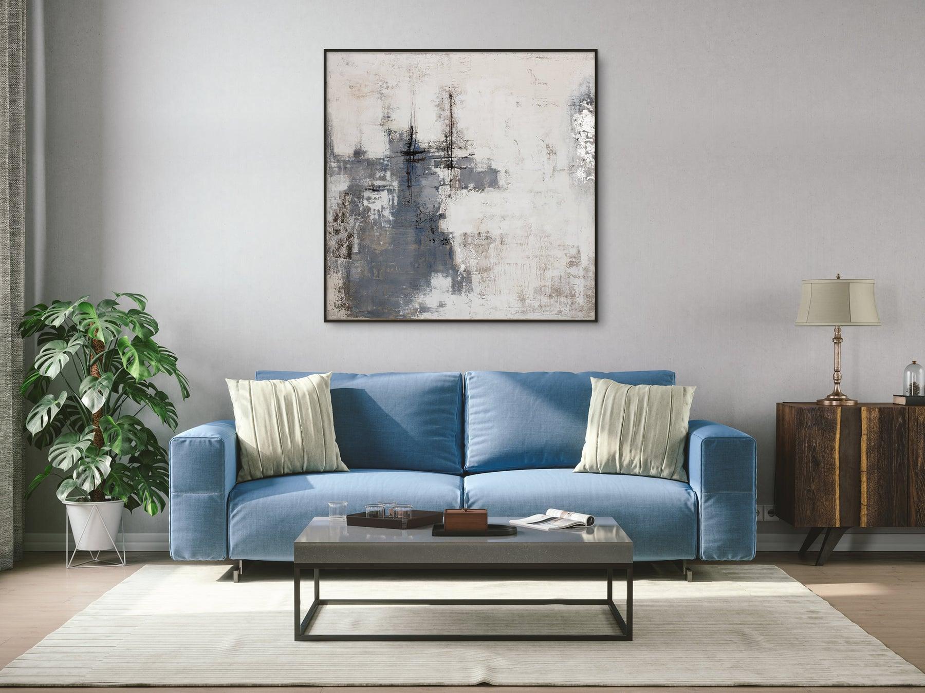 Large abstract Oil on Canvas 07-Esme Furnishings