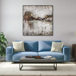 Berkeley Designs Palette Knife Textures Oil on Canvas 10 with a Black Frame - Belmont Interiors