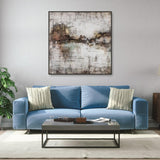 Palette Knife Textures Oil on Canvas 10 with a Black Frame-Esme Furnishings