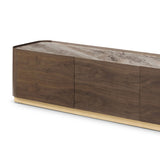 Berkeley Designs Brooklyn Dark Walnut Ceramic Marble Media TV Unit