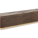 Berkeley Designs Brooklyn Dark Walnut Ceramic Marble Media TV Unit