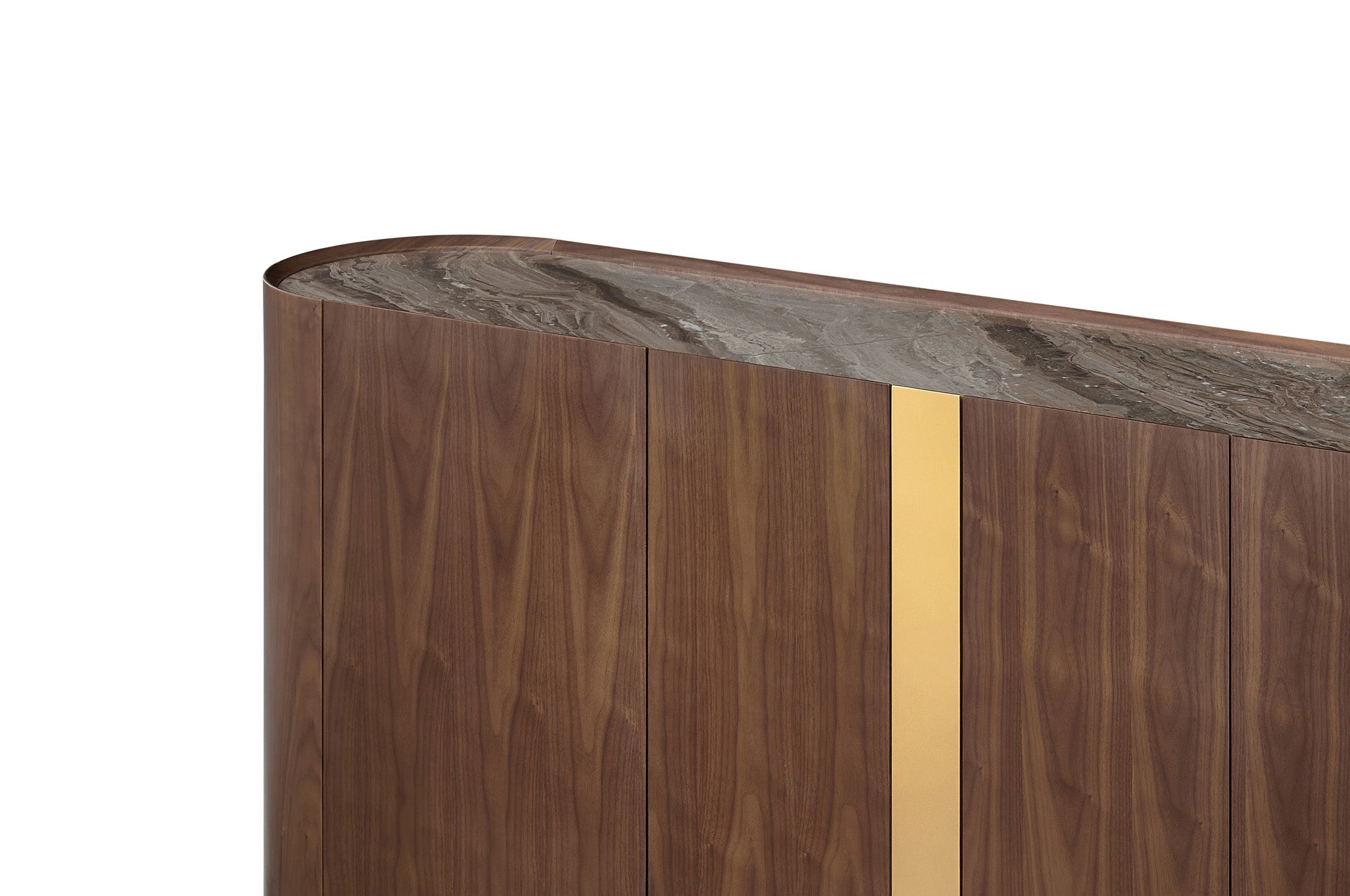 Berkeley Designs Oslo Walnut Ceramic Marble Sideboard