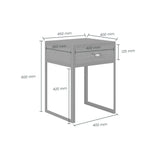 DI Designs Grafton Black Oak Wood Bedside Table