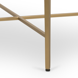 DI Designs Berkeley White & Gold Side Table