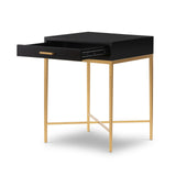 DI Designs Ashridge Black & Gold Side Table