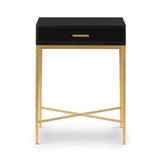 DI Designs Ashridge Black & Gold Side Table