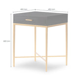 DI Designs Ashridge Black & Gold Side Table