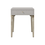 DI Designs Laverstoke Grey Crocodile Style Bedside Table