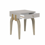 DI Designs Laverstoke Grey Crocodile Style Bedside Table