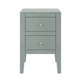DI Designs Alton Birch Wood Pigeon Grey Bedside Table