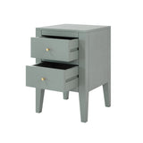 DI Designs Alton Birch Wood Pigeon Grey Bedside Table