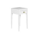 DI Designs Radford White Oak Wood Bedside Table | 1 Drawer