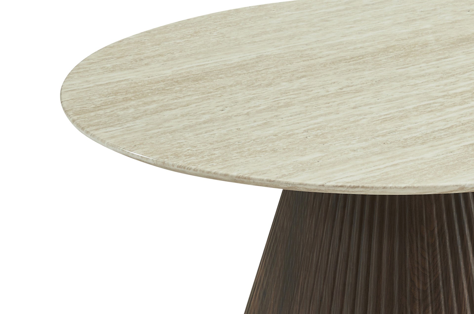 Berkeley Designs Milan Coffee Table White Marble Walnut
