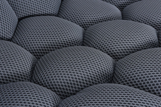 Bella Grey Bubble Cloud Boucle Velvet 3 Seater Sofa