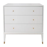 RV Astley Amur Bayeux White 3 Drawer Chest