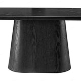 Bianca 200cm Oval Black Ceramic Marble Dining Table