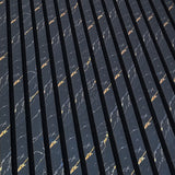 Black Gold Marble Acoustic Slatted Wall Panels Pack Of x4 240 x 60cm