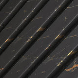 Black Gold Marble Acoustic Slatted Wall Panels Pack Of x4 240 x 60cm