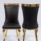 Mattia Gold 180cm Dining Table with White/Gold Ceramic Dining Table With Miami Gold Dining Chairs