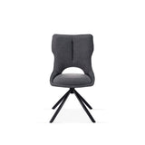 Monaco Pandora Beige Ceramic Marble Extendable Dining Table 160-240cm With Roseland Grey Velvet 360° Swivel Chairs