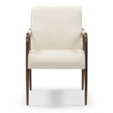 DI Designs Campden Clay Cream Linen & Bronze Club Dining Chair